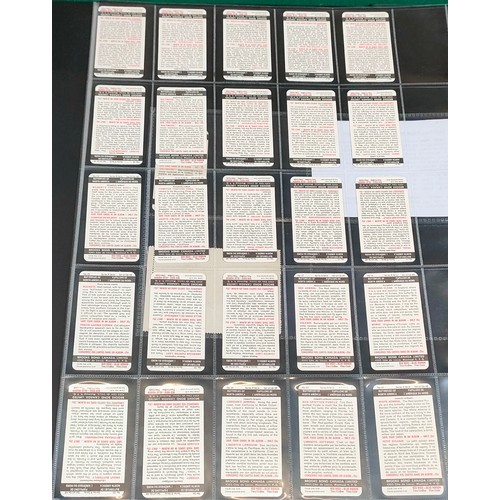 1 - Album of various brooke bond tea cards, some Canadian sets including education stamps with car + dif... 