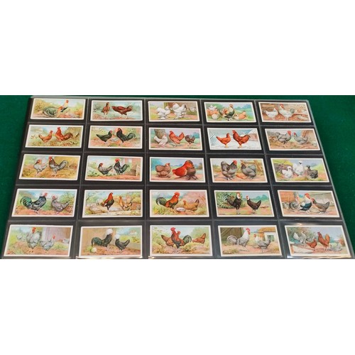 2 - Three sets of Ogdens Poultry cards