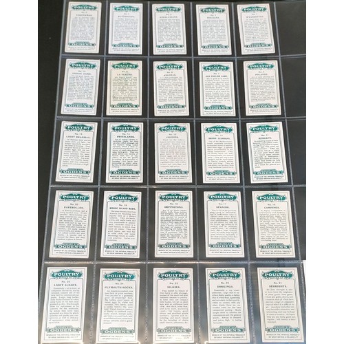 2 - Three sets of Ogdens Poultry cards