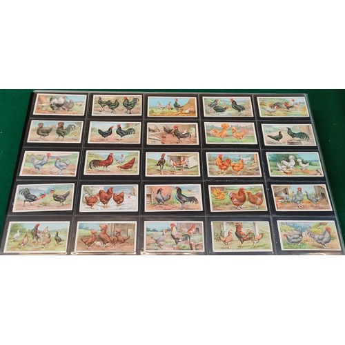 2 - Three sets of Ogdens Poultry cards