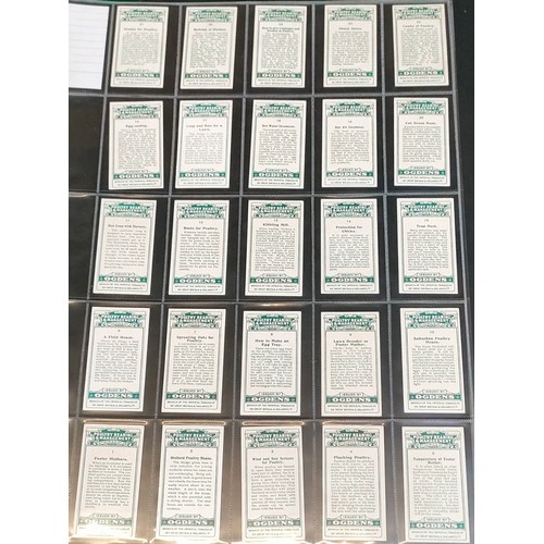 2 - Three sets of Ogdens Poultry cards