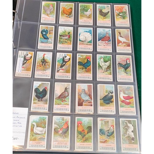 8 - Set of Ogdens Fowls, Pigeons and Dogs cards including Variety card No. 12