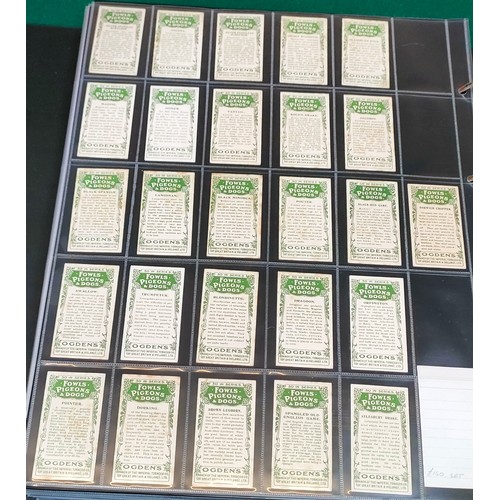 8 - Set of Ogdens Fowls, Pigeons and Dogs cards including Variety card No. 12