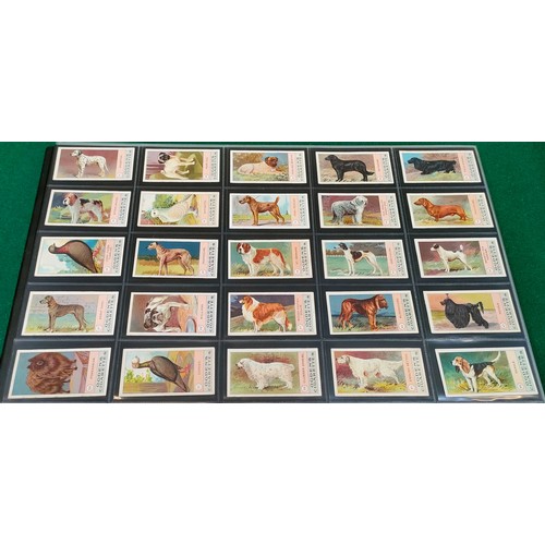 8 - Set of Ogdens Fowls, Pigeons and Dogs cards including Variety card No. 12