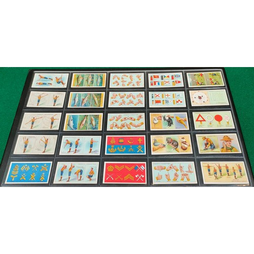 25 - Two sets of Ogdens Boy Scouts cards