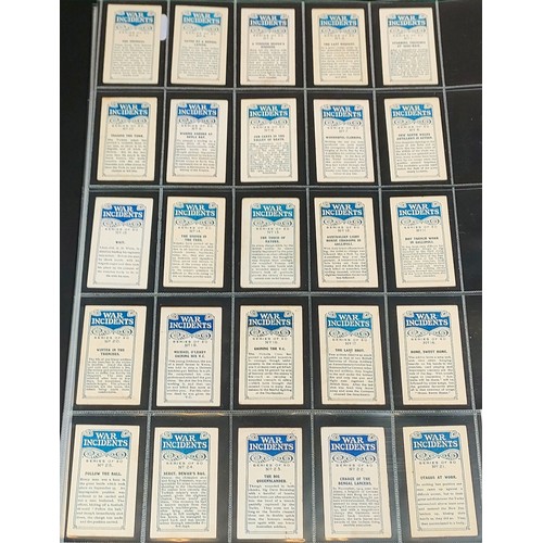 34 - Set of B.A.T. War Incidents cards, plus set of B.A.T. War Weapons cards