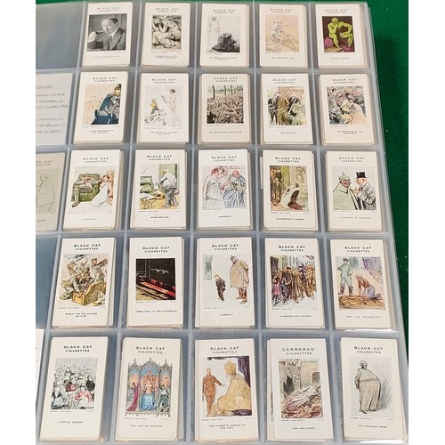 35 - Set of Carreras Famous Soldiers cards, plus set of Carreras War Cartoons cards