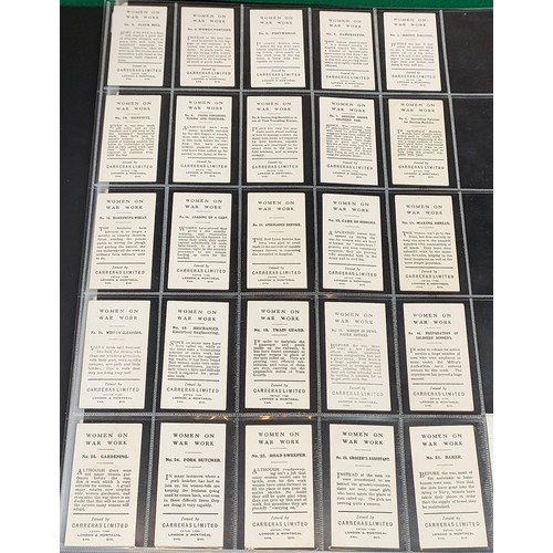 36 - Set of Carreras Women On War Work cards