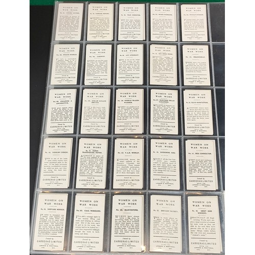 36 - Set of Carreras Women On War Work cards