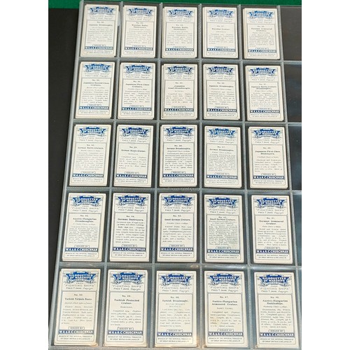 38 - Set of Churchmans Silhouettes of Warships cards