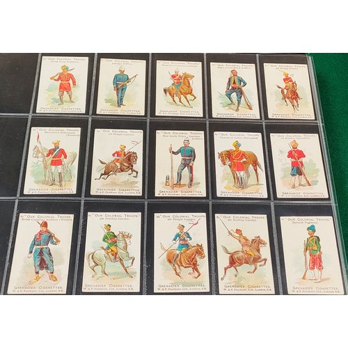 44 - Set of 90 W and F Faulkner Our Colonial Troops cards