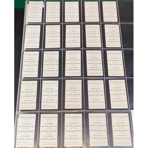 49 - Set of Gallaher Types of British Army cards with green backs