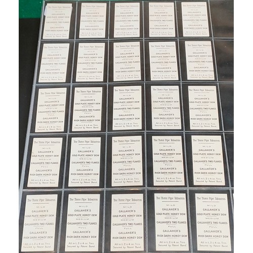 50 - Set of Three Pipe Tobacco Gallahers Types of British Army cards