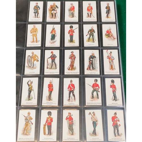 50 - Set of Three Pipe Tobacco Gallahers Types of British Army cards
