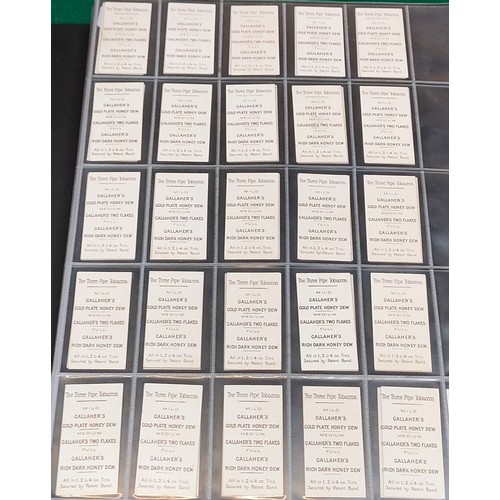 50 - Set of Three Pipe Tobacco Gallahers Types of British Army cards