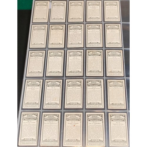 53 - Set of Lambeth and Butler Naval Portraits cards