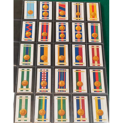 56 - Set of Army Ribbons and Buttons cards