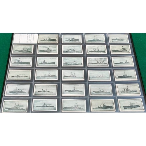 57 - Two sets of Mitchell British Warships cards, 1st and 2nd Series, with some varients