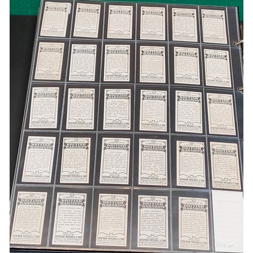 57 - Two sets of Mitchell British Warships cards, 1st and 2nd Series, with some varients