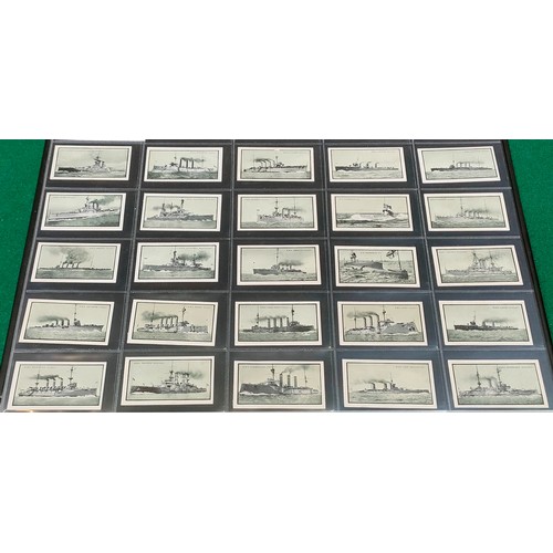 57 - Two sets of Mitchell British Warships cards, 1st and 2nd Series, with some varients