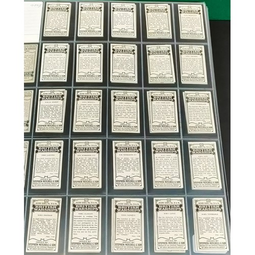 57 - Two sets of Mitchell British Warships cards, 1st and 2nd Series, with some varients