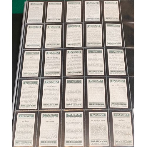 60 - Set of Ogdens Leaders of men cards, plus set of Ogdens Smugglers and Smuggling cards
