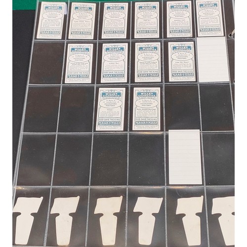 80 - Set of Wills Recruiting Posters cards, plus set of Wills shaped Flags of the World cards