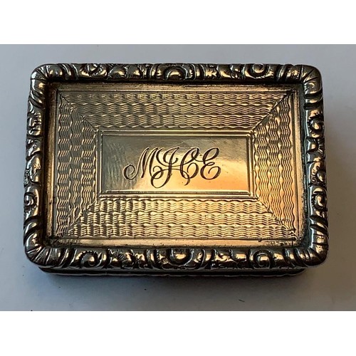 47 - SILVER STERLING 1906 BIRMINGHAM HIGH QUALITY SNUFF BOX WITH GILDED INTERIOR, TOTAL WEIGHT APPROX 49.... 
