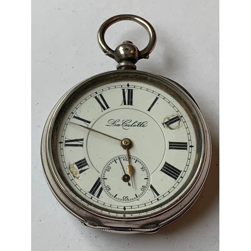 94 - SILVER SWISS ANTIQUE POCKET WATCH, 202447 0,935 (LA CALOTTE), ENGRAVED INSIDE, TOTAL WEIGHT APPROX 1... 