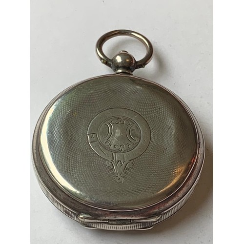 94 - SILVER SWISS ANTIQUE POCKET WATCH, 202447 0,935 (LA CALOTTE), ENGRAVED INSIDE, TOTAL WEIGHT APPROX 1... 