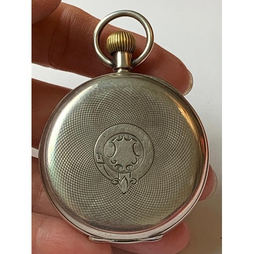 95 - 925 SILVER ANTIQUE POCKET WATCH, 3226353 F, TOTAL WEIGHT APPROX 74.16g