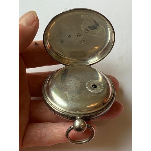 96 - TWO STERLING SILVER POCKET WATCHES, TOTAL WEIGHT APPROX 230.95g
