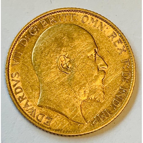 118 - EDWARDVS VII HALF SOVEREIGN 1906