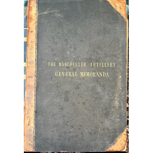 281 - MANCHESTER ARTILLERY VOLUME OF GENERAL MEMORANDA, CIRCA 1895-1910, ON FINE TISSUE COPY PAPER WITH AP... 