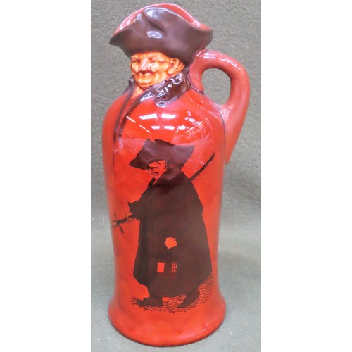 24 - Royal Doulton Kingsware ceramic whisky flagon 