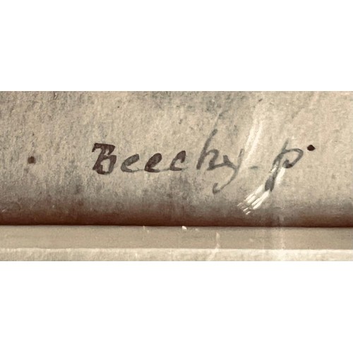 45 - PENCIL DRAWING- 'BEECKY P', SIGNED 'ZUPLANDS', RESTORED BY FROST AND REED, LONDON