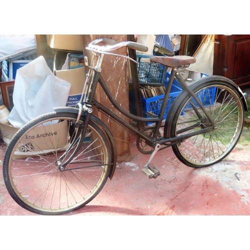 123 - Vintage Raleigh ladies bicycle, with Brooks seat.