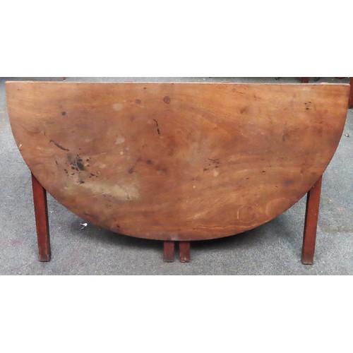 13 - 18th/19th century mahogany campaign table, with drop ends and central leaf. Approx. 71cm H x 180cm W... 