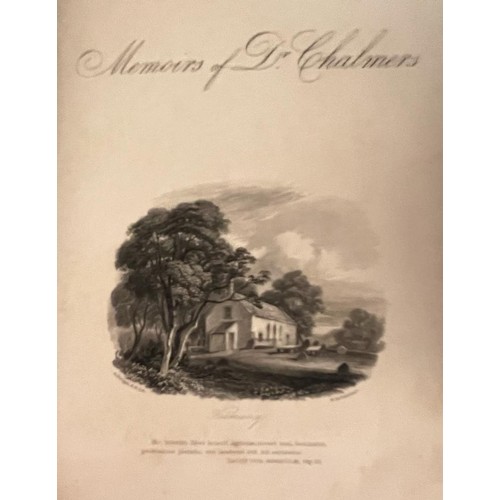 91 - MEMOIRS LIFE OF ELIZABETH FRY 1847, TWO VOLUMES, AND ALSO MEMOIRS OF DR CHALMERS, FOUR VOLUMES