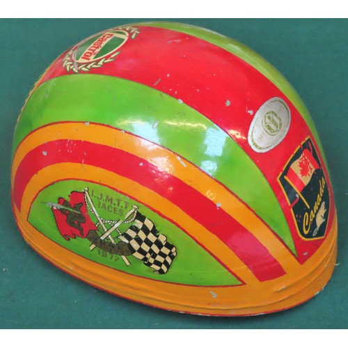 20 - Cromwell 1970's motorcycle helmet, relating to the Isle of Mann TT Races, June 3rd, 5th, 7th and 9th... 