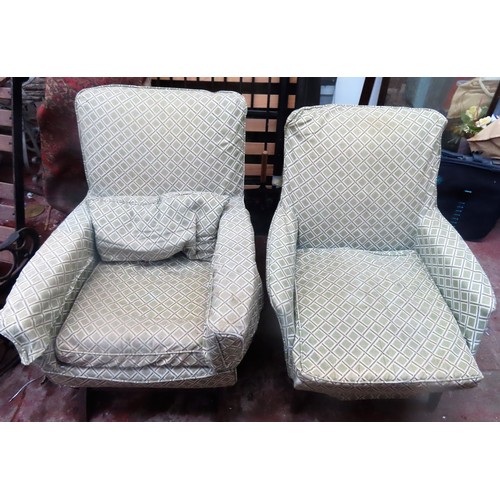 259 - Parker Knoll vintage rocking chair, plus similar armchair.