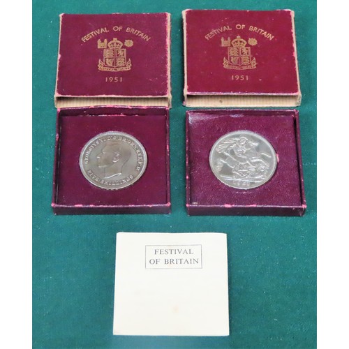 314 - Large collection of British and Foreign silver coloured coinage, plus two Festival of Britain coins