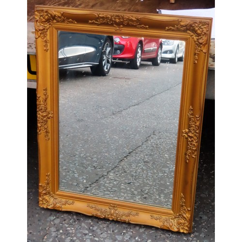 236 - 20th century gilt framed wall mirror. Approx. 69cms H x 54cms W