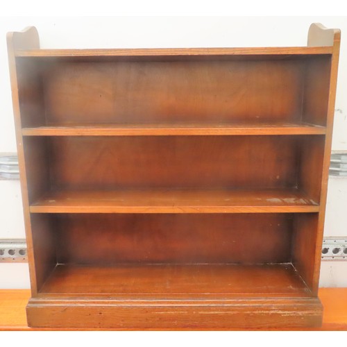 277 - Set of early 20th century oak open bookshelves. Approx. 95cms H x 95cms W x 20cms D