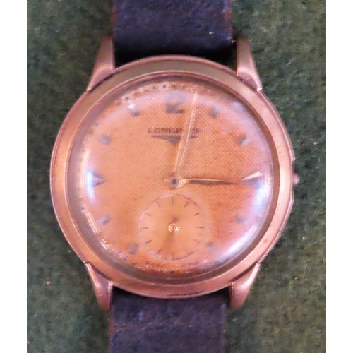 308 - 9ct gold Longines wristwatch