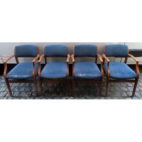 291 - Set of four Parker Knoll armchairs. Approx. 82cm H x 55cm W x 56cm D