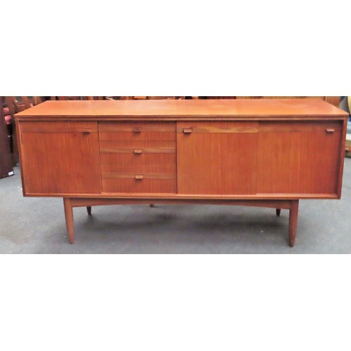 7 - 1970's style teak sideboard. Approx. 73cm H x 168.5cm W x 46cm D