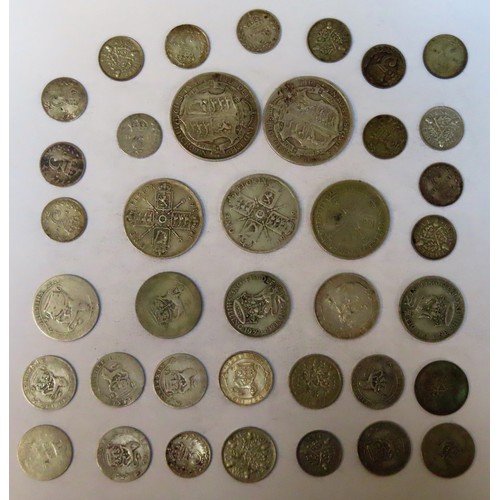 307 - Parcel of George V Silver coinage including two Half Crowns, three Florins, five Shillings, plus twe... 