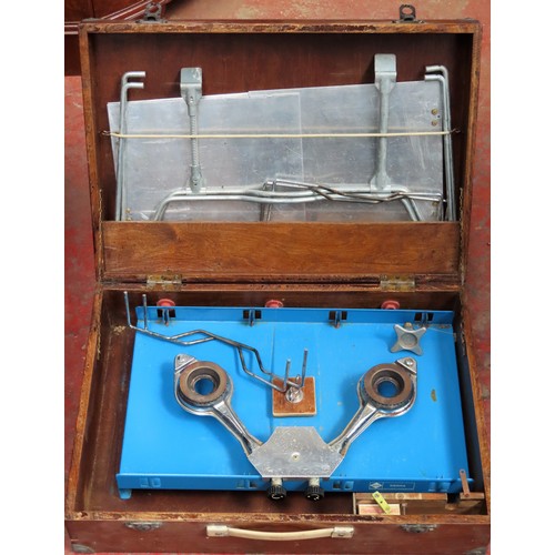 118 - Vintage wooden cased camping stove