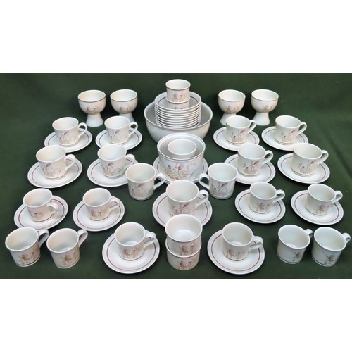 139 - Parcel of Royal Doulton Lambeth Thistledown ceramic dinnerware. App. 60 pieces